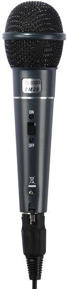 Vivanco DM 20 Karaoke-Mikrofon in Schwarz mit 3,5 mm Klinkenanschluss - Bild 1