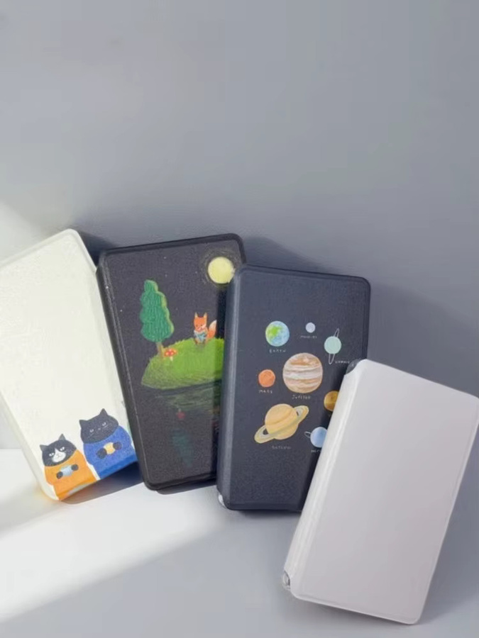 DIXSG Seiden-Flip-Cover Schutzhülle für XTEINK X3/X4, stoßfeste Flip-Design Handyhülle mit transparenter Rückseite in Weiß - Bild 4