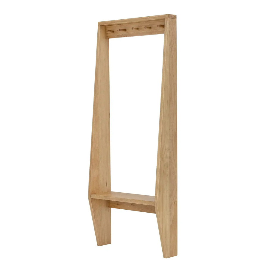Garderobenständer Bloomingville Vance aus Kiefernholz in Natur mit Haken im skandinavischen Design, Höhe: 180 cm - Bild 1