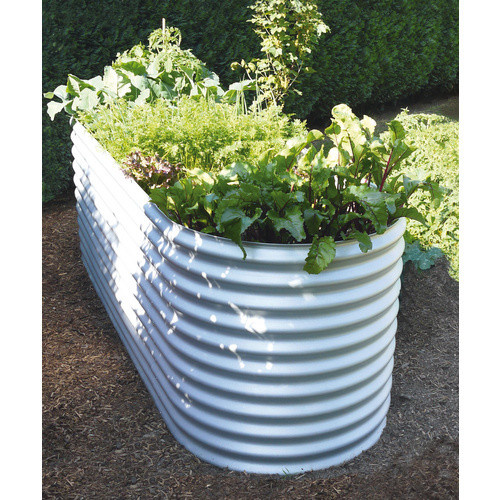 Vitavia Hochbeet Terra Rund 858 aus Zincalume in Silber, B/H/T: 82,1 x 85,8 x 82,1 cm - Bild 6