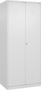 C+P PSA Doppel-Spind Classic PLUS mit 2 Abteilen, Farbe Schwarz-Weiß, B/T/H: 80 x 50 x 185 cm - Bild 1