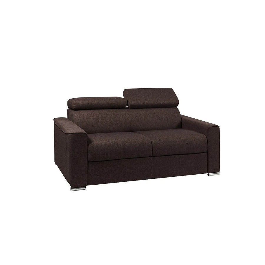 Schlafsofa Vizir von Vente-unique in Schokoladenbraun mit Stoffbezug und modernem Design, Breite: 176 cm - Bild 2