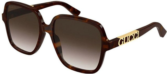 Gucci GG1189SA Sonnenbrille, quadratisch, Vollrand, Damen, braun, Acetat - Bild 1