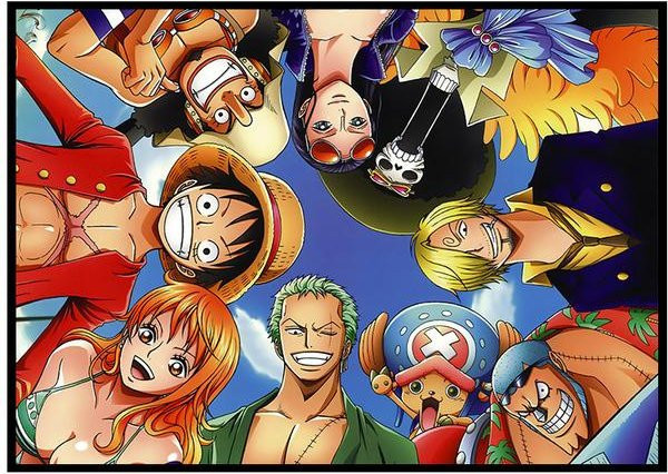 One Piece Anime Wandbild Luffy Wanted Fighting Leinwand Kunstdruck für dein Zuhause, B: 40 cm, H: 60 cm, Multicolor - Bild 1