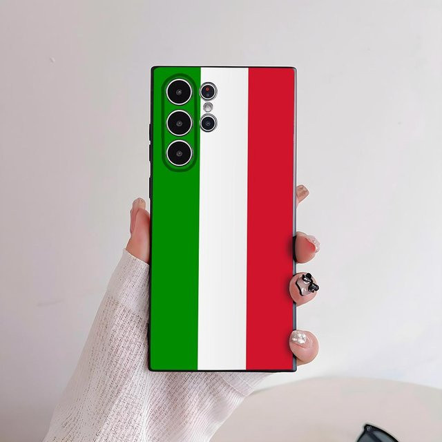 Handyhülle mit Italien Flagge für Samsung Galaxy S21 S22 S23 S24 S25 FE Plus Ultra in Multicolour aus weichem TPU - Bild 1