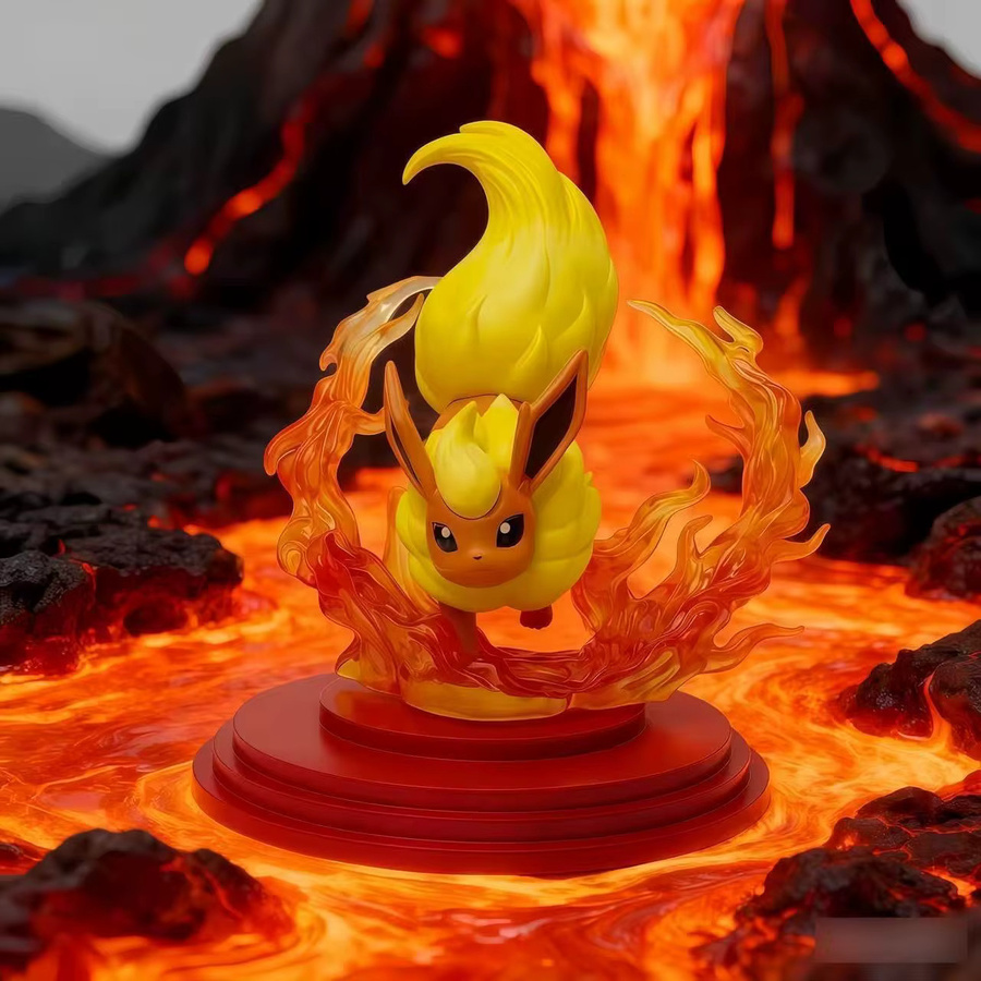 Potdemiel Pokémon Eeveelution Figur Sylveon Vaporeon, Einzelfigur - Bild 2