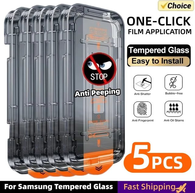 Sichtschutz-Displayschutzfolien aus gehärtetem Glas für Xiaomi Poco F7 Pro F6 Pro F5 M6 Pro X7 Pro X6 Pro M2, transparent - Bild 1