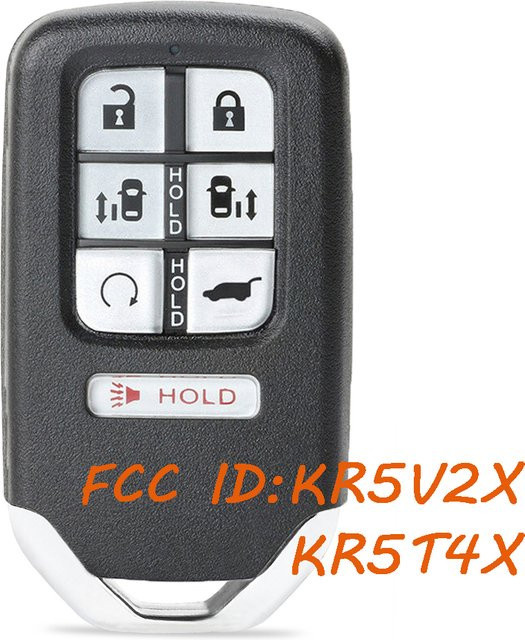 DIYKEY Smart Fernbedienungsschlüssel für Honda Odyssey 2018-2023, Modell KR5V2X KR5T4X, 433MHz, Farbe: Schwarz - Bild 1