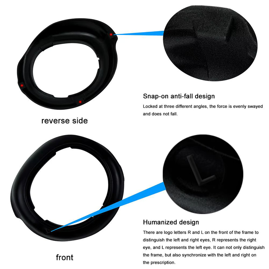 CUJMH Myopie Linse für Meta Quest 3, Black - Bild 6