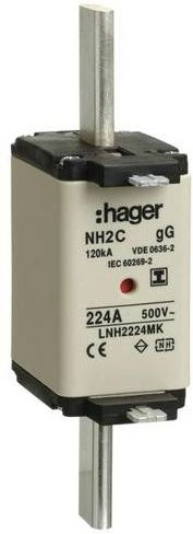 Hager NH-Sicherung LNH2224MK 224A 3er-Set in Weiß - Bild 1