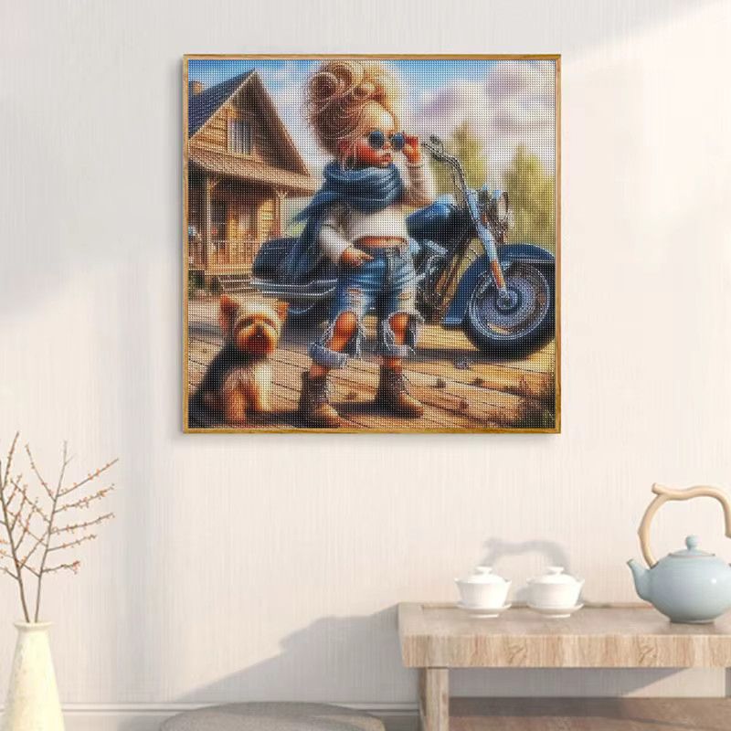 CHENISTORY 5D DIY Diamantmalerei Set Die Schwestern der älteren Tante Vollquadratisch B/B/H: 25 x 25 x 25 cm - Bild 3