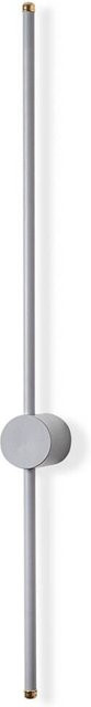 Opviq Wandleuchte modern in Grau aus Metall mit LED Up-and-Down Lichteffekt, B/H/T: 7 x 10 x 91 cm - Bild 1