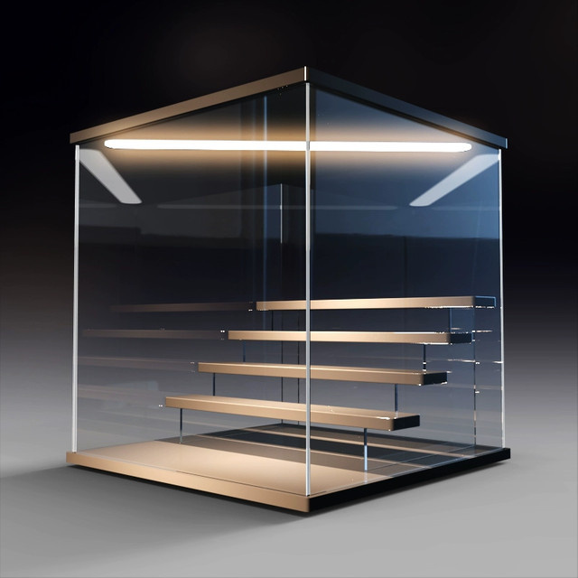 Willstar Acryl Vitrine mit LED Licht für Figuren und Blind Boxen, transparent, 3/5 Schichten, staubgeschützter Organizer für Actionfiguren und Puppen - Bild 1