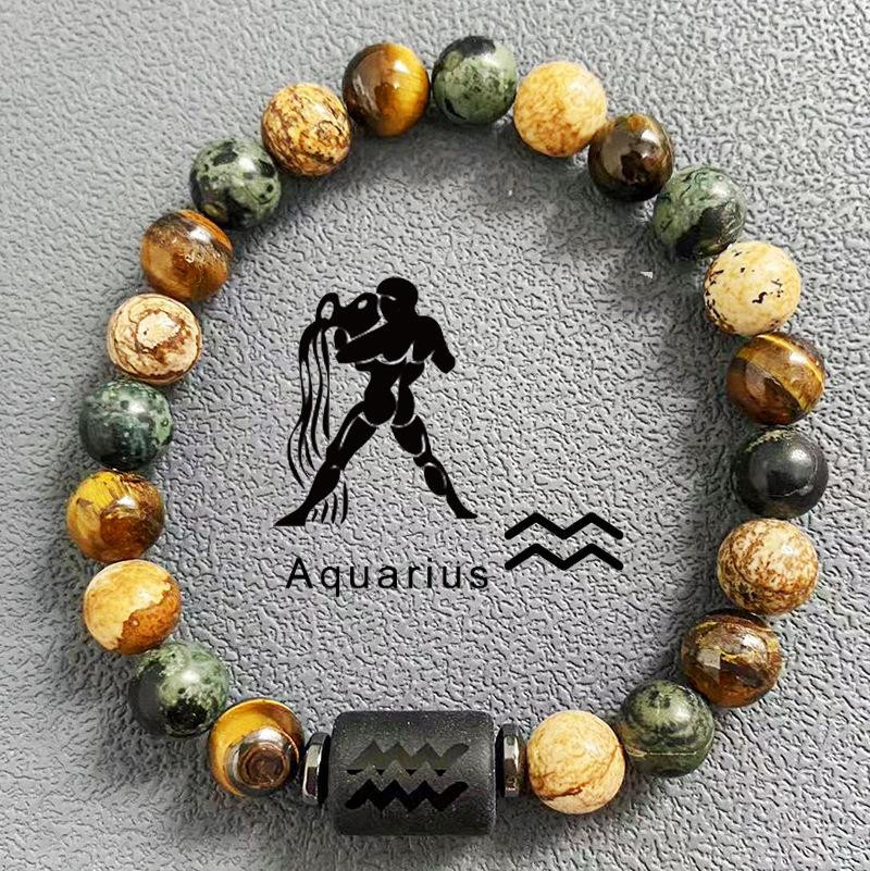 SunFlowers Story Armband, Naturstein, Perle, Unisex, Bunt - Bild 1