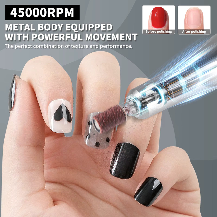 MOSKANY Elektrische Nagelfeile, Weiß, Unisex - Bild 4