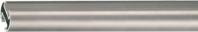 Mydeco Gardinenstange für Gleiter in Edelstahl-Optik, Farbe: Silber, Durchmesser: 1,6 cm, Länge: 200 cm - Bild 1
