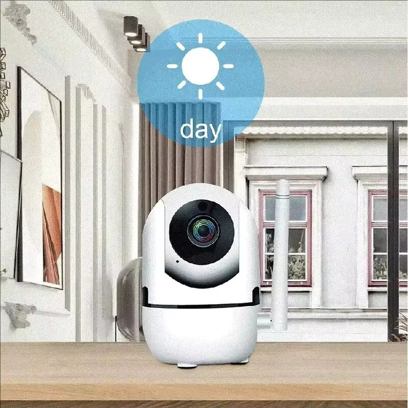 EWIND WLAN IP-Kamera für Smart Home mit automatischer Verfolgung, 1620P, Nachtsicht und wasserdichtem Design, Farbe: Weiß - Bild 5