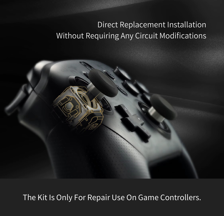 Gulikit NS51 TMR Elektromagnetischer Joystick als Ersatzteil gegen Stick-Drift für Nintendo Switch Pro, PS5, PS4 und Xbox Series Controller - Bild 3