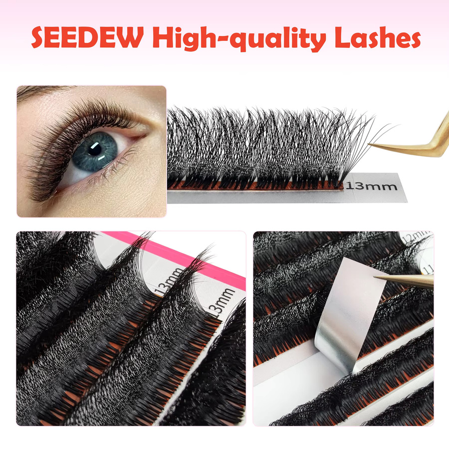 SEEDEW Wimpernverlängerungen Cluster, Volumen - Bild 5