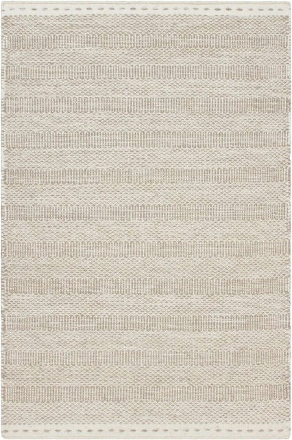 OBESSION Kurzflor Teppich Modern Beige Wolle B x T: 140 x 200 cm - Bild 1