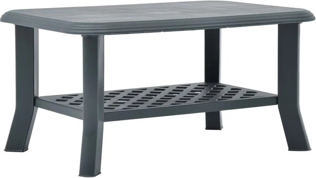 vidaXL Couchtisch aus Kunststoff in Grün für den Außenbereich, B/T/H: 90 x 60 x 46 cm - Bild 1