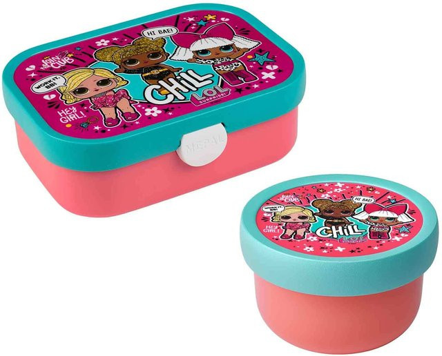 Mepal Obst- und Bentobox L.O.L. Surprise Campus mit Trennsteckern, Multicolour, 300 ml und 750 ml - Bild 1