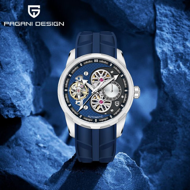 Pagani Design Armbanduhr, Automatik, Edelstahl, 44 mm, Herren - Bild 1