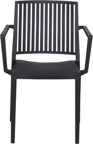 Siena Garden Stapelstuhl Lane mit Armlehnen Anthrazit B/T/H: 56,0 x 82,0 x 150,0 cm - Bild 1