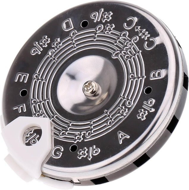 Alice A003AP PC-C Pitch Pipe Chromatischer Stimmgabel Note Selector Grau/Silber - Bild 1