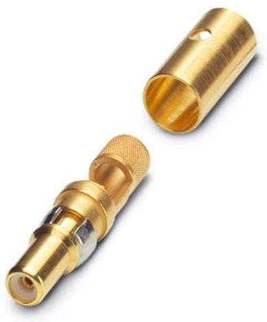 Phoenix Contact 1655580 VS-ST-KX-50-RG58 Koaxial-Stiftkontakt vergoldet, 10 Stück - Bild 1