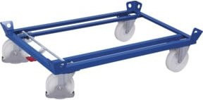 VARIOfit Fahrgestell aus Stahl in Blau, B/T: 101,0 x 81,0 cm, Traglast 1.050 kg - Bild 1
