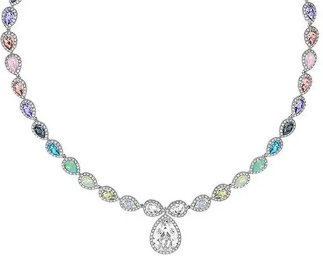 Swarovski Halskette, Kristall, Metall, gray, Damen - Bild 1