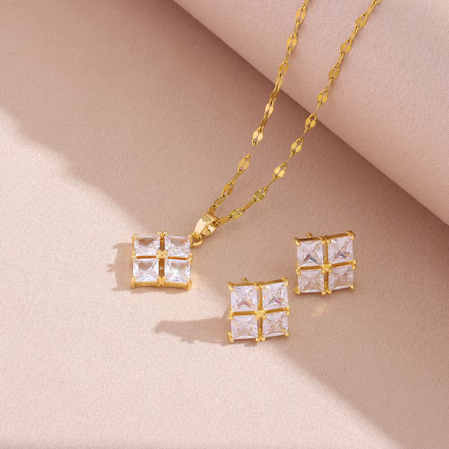 Marisa Schmuck-Set Edelstahl, Zirkonia, Kristall, Damen - Bild 2