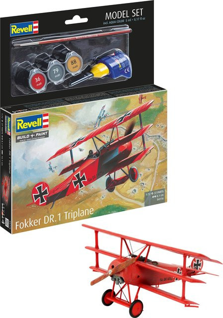 Revell Fokker DR.1 Triplane, Modellset, 1:72, ab 8 Jahren - Bild 2