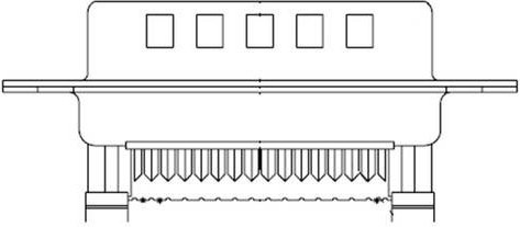 Molex D-SUB Steckverbinder 37-polig in Schwarz - Bild 1