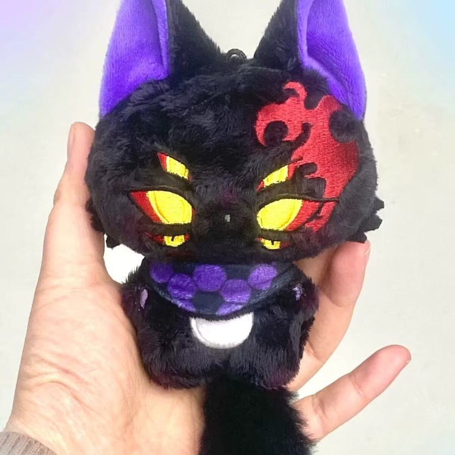 Bandai Demon Slayer Kokushibo Katzen-Plüschpuppe, 10cm - Bild 2