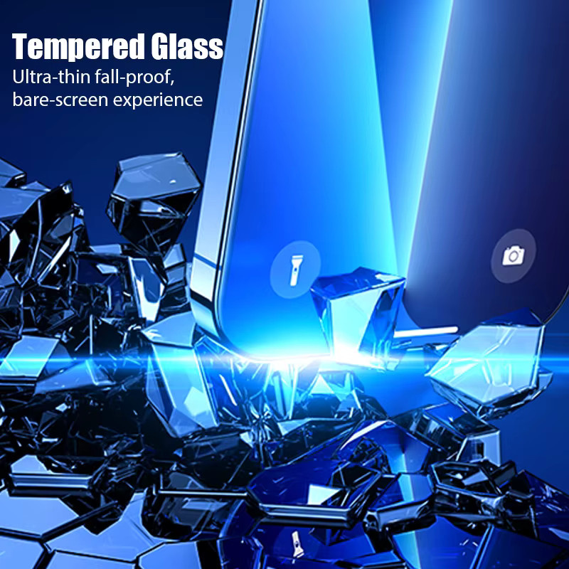 6er Set Displayschutzfolien aus gehärtetem Glas für Apple iPhone Modelle, transparent - Bild 4