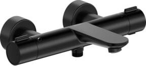 Duravit Wannen-Einhebelmischer Wave AP mit Ab- und Umstellventil in Schwarz Matt - Bild 1