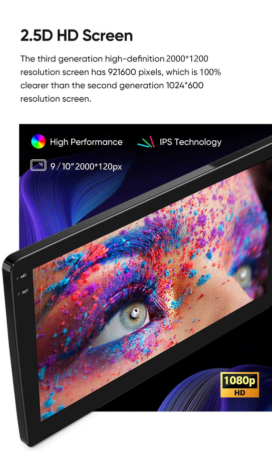 TIEYEZ Android 16 Multimedia Autoradio für Peugeot 5008 und 3008 (2009-2015) mit 2K QLED Display, GPS, 4G und CarPlay in Schwarz - Bild 4