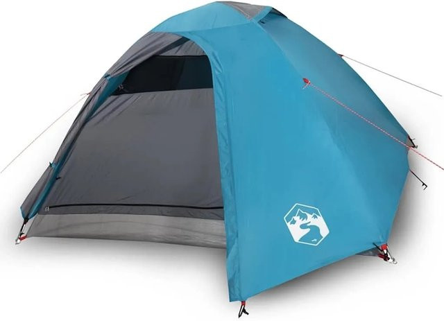 Furnicato Campingzelt Kuppel Blau H x B x T: 140 x 260 x 212 cm - Bild 1