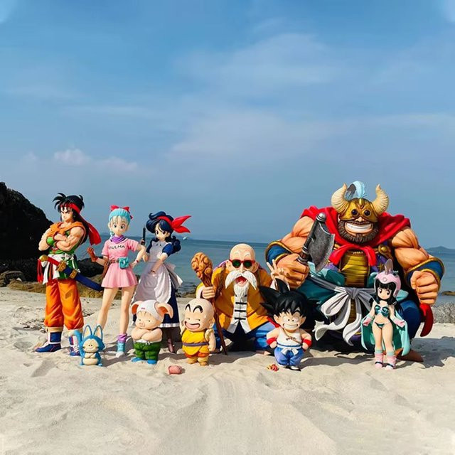 Bandai Dragon Ball Z Childhood Series Bulma Figur Chichi und Son Goku, Action Doll, Einzelfigur - Bild 1