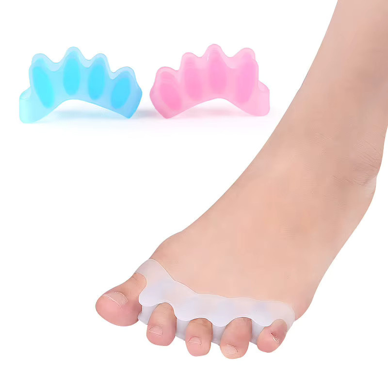 Silikon Zehenseparator Bunion Corrector, Schwarz, Unisex, 2 Stück - Bild 4