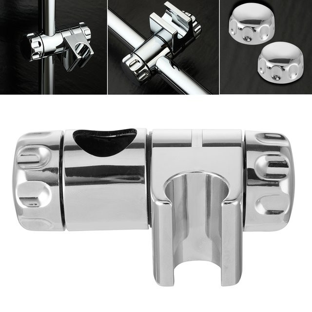 Everso Duschstange mit verstellbarem Duschkopfhalter in Chrom/Silber - Bild 1