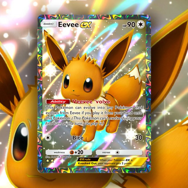 PKM Pocket Card TCG Art Game Collection, Sammelkarten, holografische Textur - Bild 1