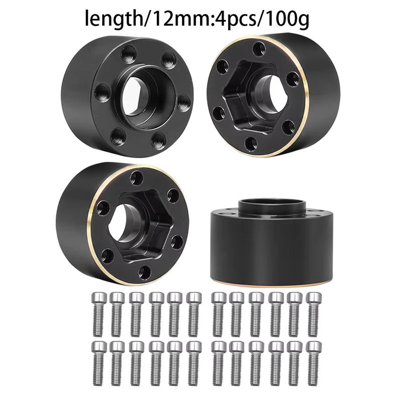 BDXRc Messinggewichte Rad-Sechskantnabe Adapter für 1/10 RC Crawler - Bild 2