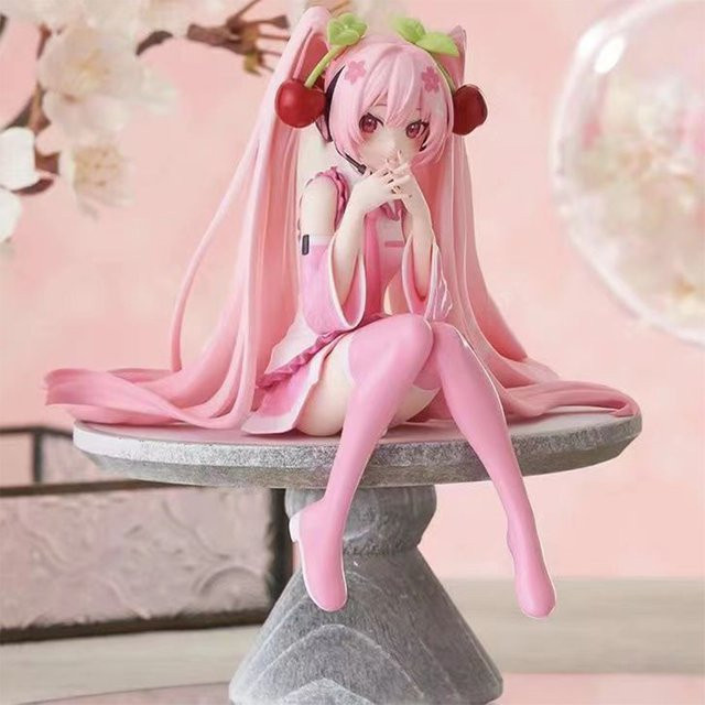 Bandai Hatsune Miku Anime Figur, Rosa Kleid, Action Spielzeug - Bild 1