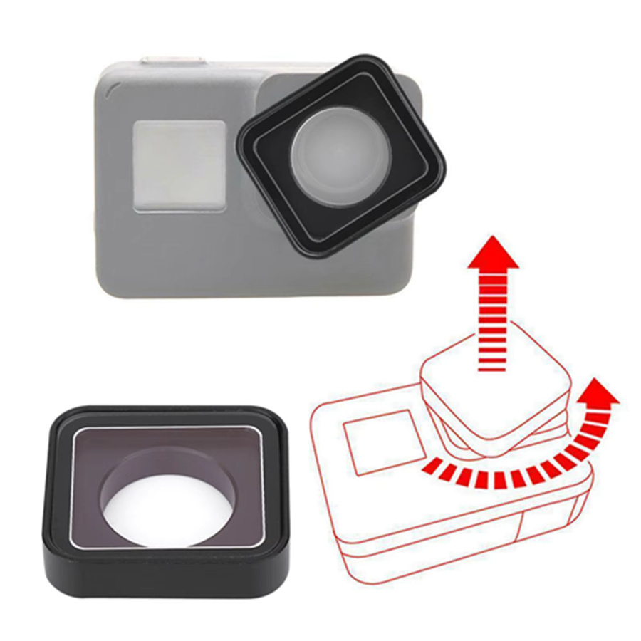 UV-Filter Ersatz-Schutzlinse für GoPro Hero5 und Hero6 Sport Action Camera in Schwarz - Bild 3