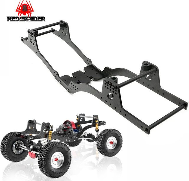 RED SPIDER Carbonfaser-Chassis-Kit Rahmenträger, 1/10 RC Crawler Upgrade-Teile - Bild 1