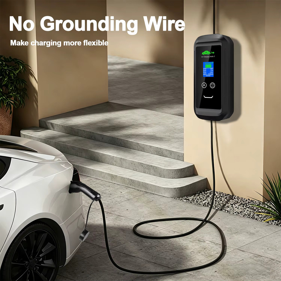Isigma Adjust Tragbares EV-Ladegerät Typ 2 Heimladestation in Schwarz mit WLAN und Bluetooth via Tuya App, 11KW Elektrofahrzeug-Ladestation mit 5m Kabel - Bild 6