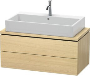 Duravit Waschtischunterschrank Compact L-Cube mit 2 Schubladen, Breite: 92 cm, Tiefe: 47,7 cm, Höhe: 40 cm - Bild 1